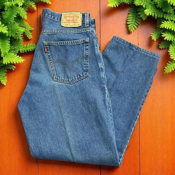 Levi's 560 Vintage Y2K Comfort Loose Fit Denim Blue Jeans Men's Size 32 x 31 - Picture 1 of 10